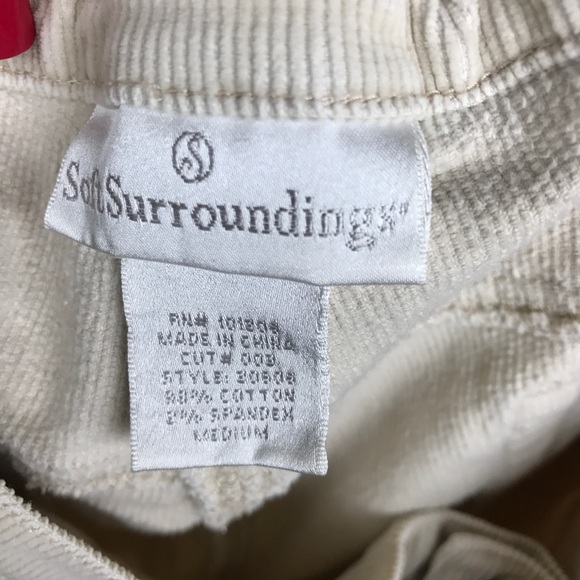 SOFT SURROUNDINGS Beige corduroy Flare - Picture 7 of 8